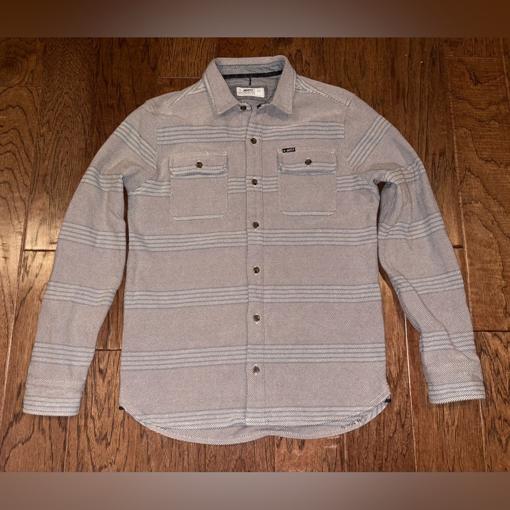 Jetty Horizon Mens Down Button Shacket Surfer Size M
